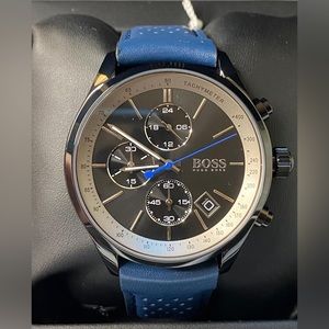 HB1513563 - Hugo Boss Men’s Grand Prix Black Dial Watch